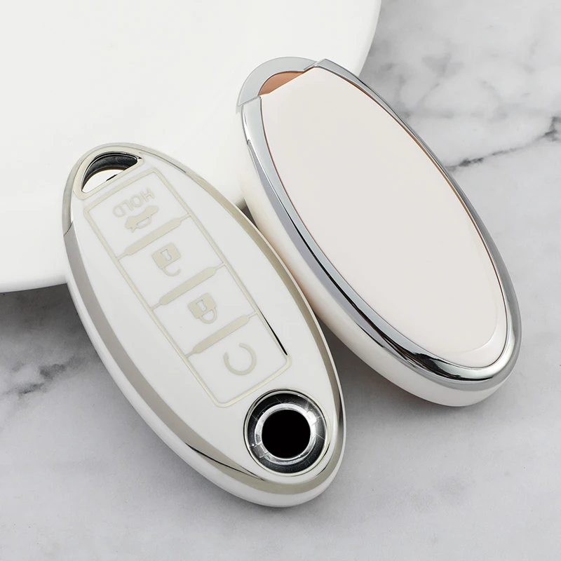 Car Key 2025 Case Cover for Nissan Leaf Micra Qashqai J11 J10 X Trail T32 Versa Note Patrol 3 4 5 Buttons Key Fob new Protector Keychain