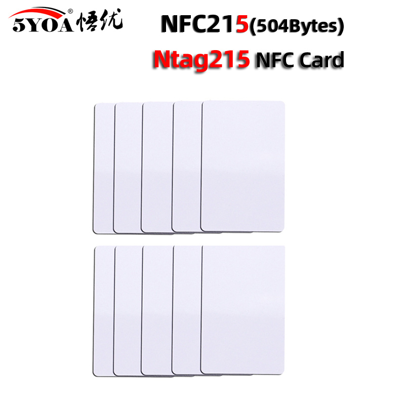 30pcs 50pcs NFC Ntag215 Card Coin TAG Key 13.56MHz NTAG 215 Universal Label RFID Ultralight Tags Labels 25 mm diameter Round Box