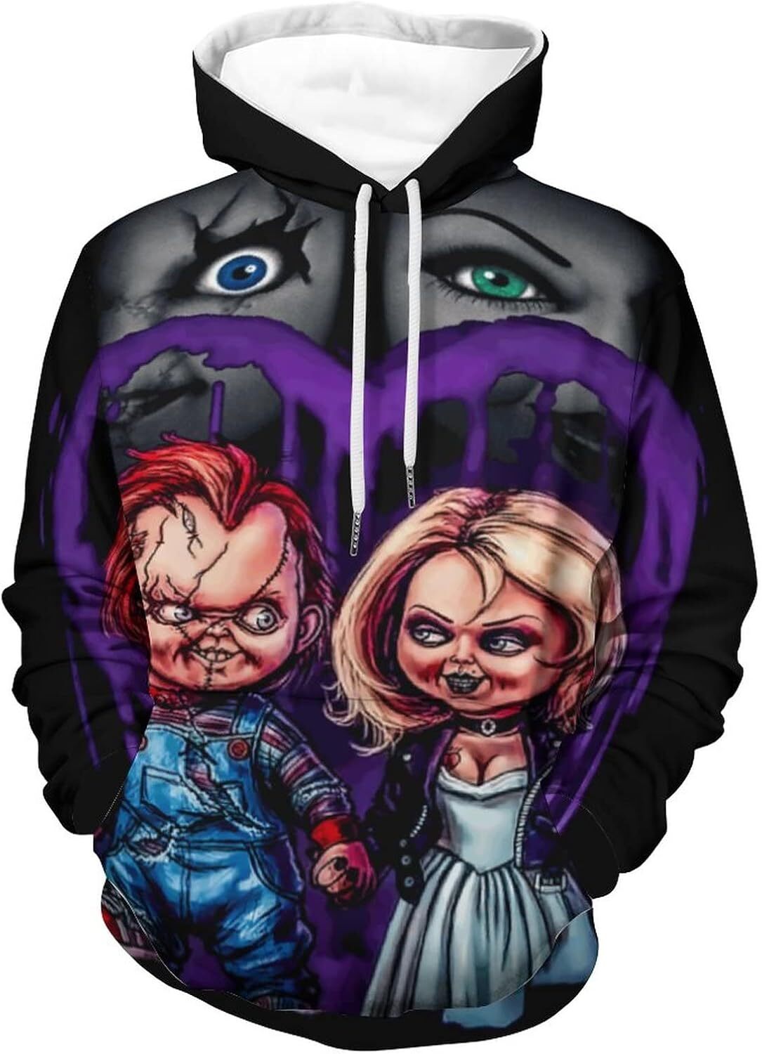 Hoodie for Mens Womens Chuckys Hoodie 3D Printed Graphic Cosplay Costume Novelty Pullover Sweatshirt for Mens Graphic Hoodies sweatshirt Pullover Long