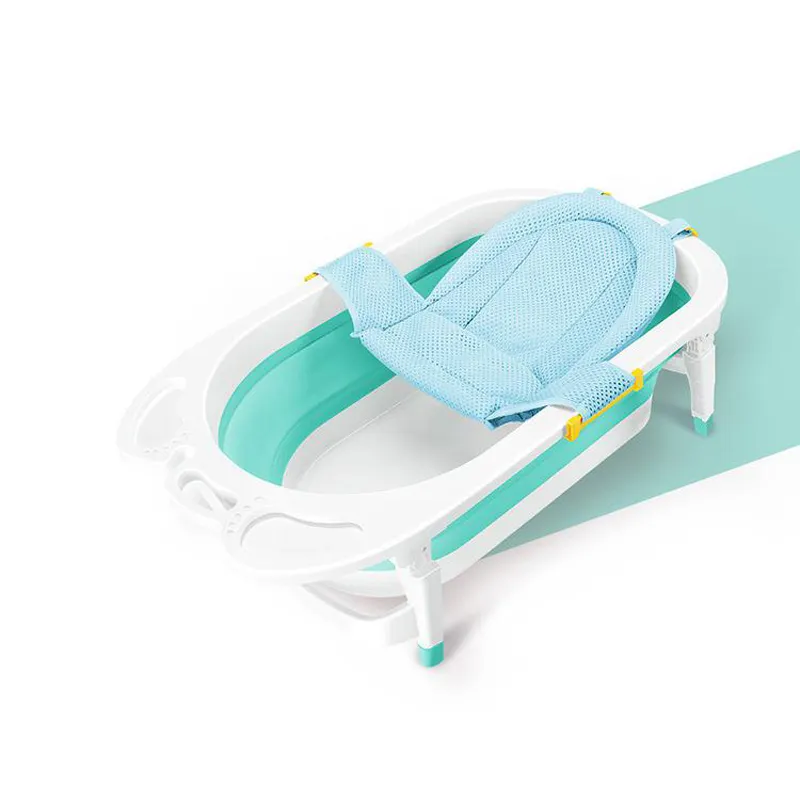 QWZ Baby Bath Net Tub Security Support Child Shower Care for Newborn Adjustable Safety Net Cradle Sling Mesh for Infant Bathing