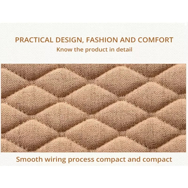 Flax Car Seat Cover Four Seasons Front Rear Linen Fabric Cushion Breathable Protector Mat Pad Auto Accessories Universal Size