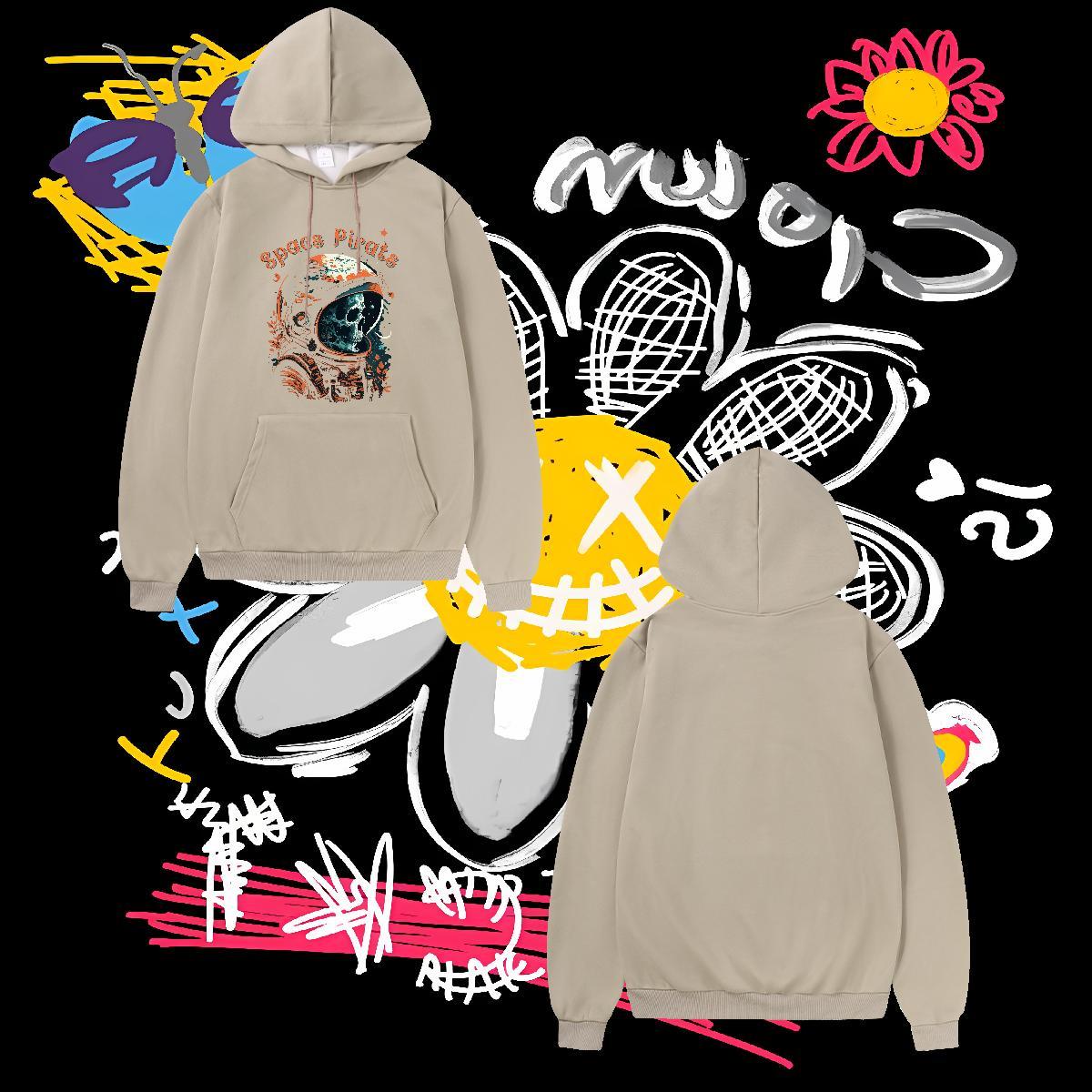 New Arrival Unisex Sweatshirts Long Sleeve Drawstring Popular Men Tops Hoodie DIY Clothings Hip Hop Thick Plush