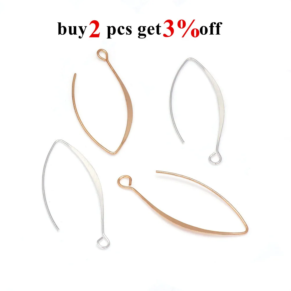 20Pcs Sterling Sier Plated Ear Wires V-shape Earrings Hook For new DIY Earring Jewelry 2025 Making Crafting