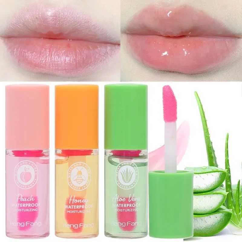 Aloe vera Peach honey mini lipstick temperature change durable waterproof moisturizing lip gloss lip care cosmetics W241101