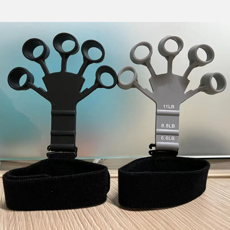 Finger Gripper Flex Gripster Guitar Hand Grip Exerciser Strengthener 2025 6 Resistant Levels Expander Rubber new Finger Trainer Elastic