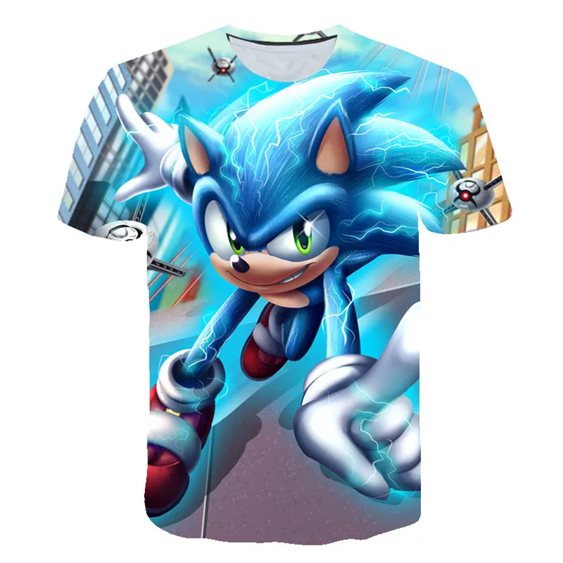 Unisex T Shirt Boys Girls 3D print super sonic T-shirt new Hip Hop Graphic T shirt 2025 Funny Daily Casual Tee Shirt Clothes fit 3-14 T