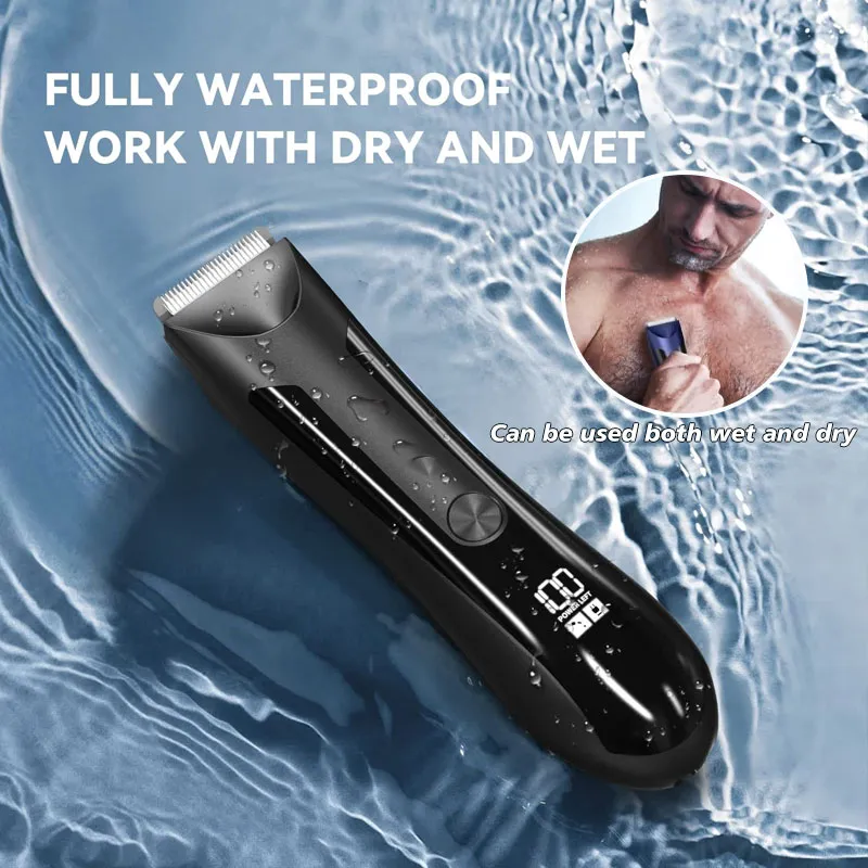 Electric 2025 Body Hair Trimmer Shaver Wet Dry Groin Hair Trimmer for Men Women Ball Body new Grooming Kit Replaceable Ceramic Blade Head