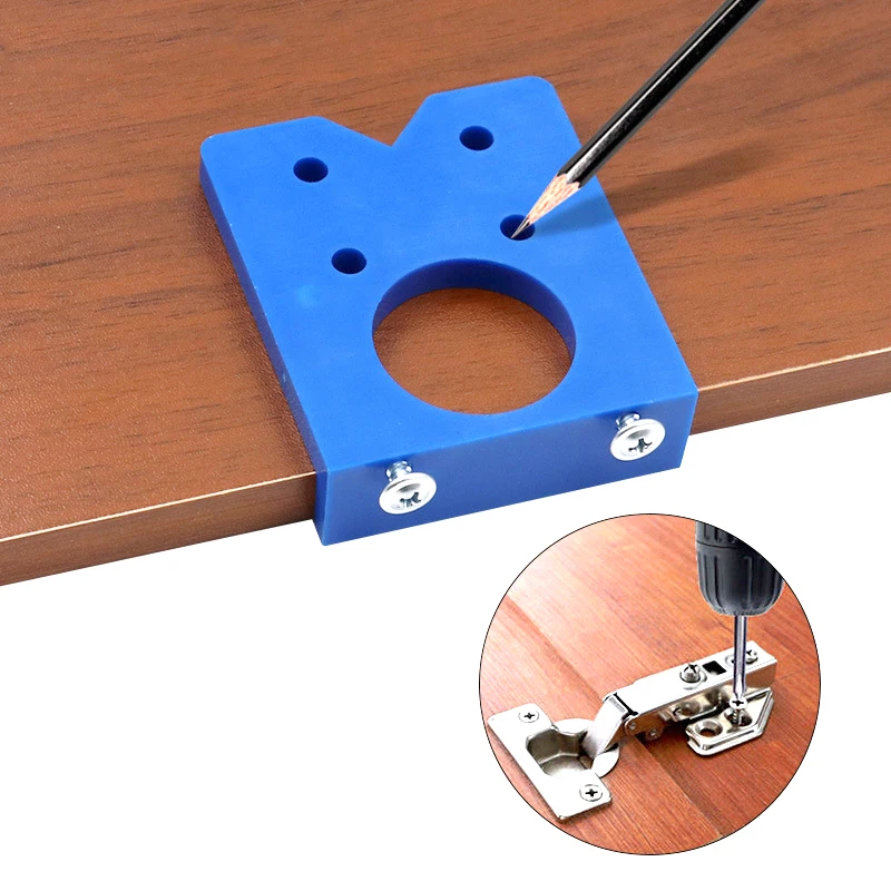 Hinge tapper locator furniture door cabinet 2025 punching portable measuring ruler door and new window horizontal auxiliary tool set