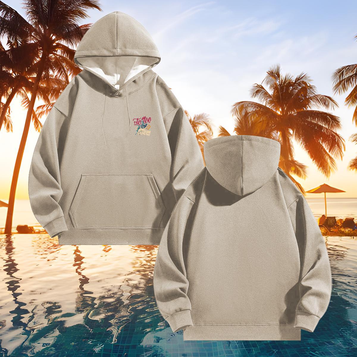 Wholesale Hoodie Men Daily Outfit Warm Couples Hoodie Long Sleeve Soft Plus Size Cartoon Hoody Tech Fleece