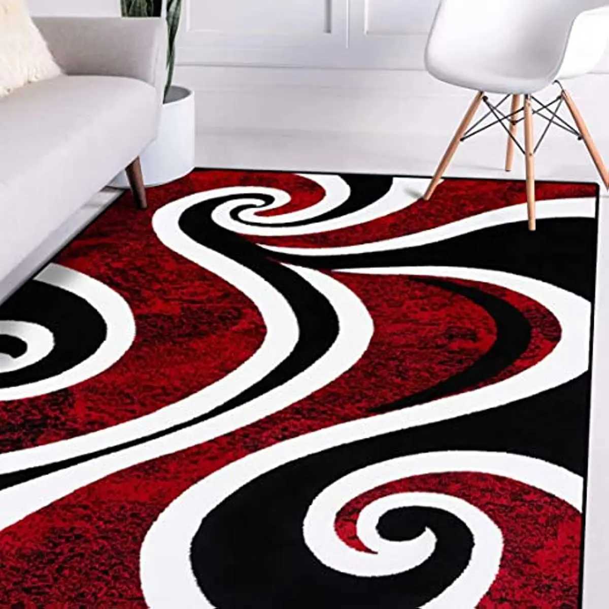 Modern Swirl Design Carpet for Living Room Luxury Home Decor Sofa Table Large Area Rugs Bedrooms Childrens Play Mat AlfombraXJ241101