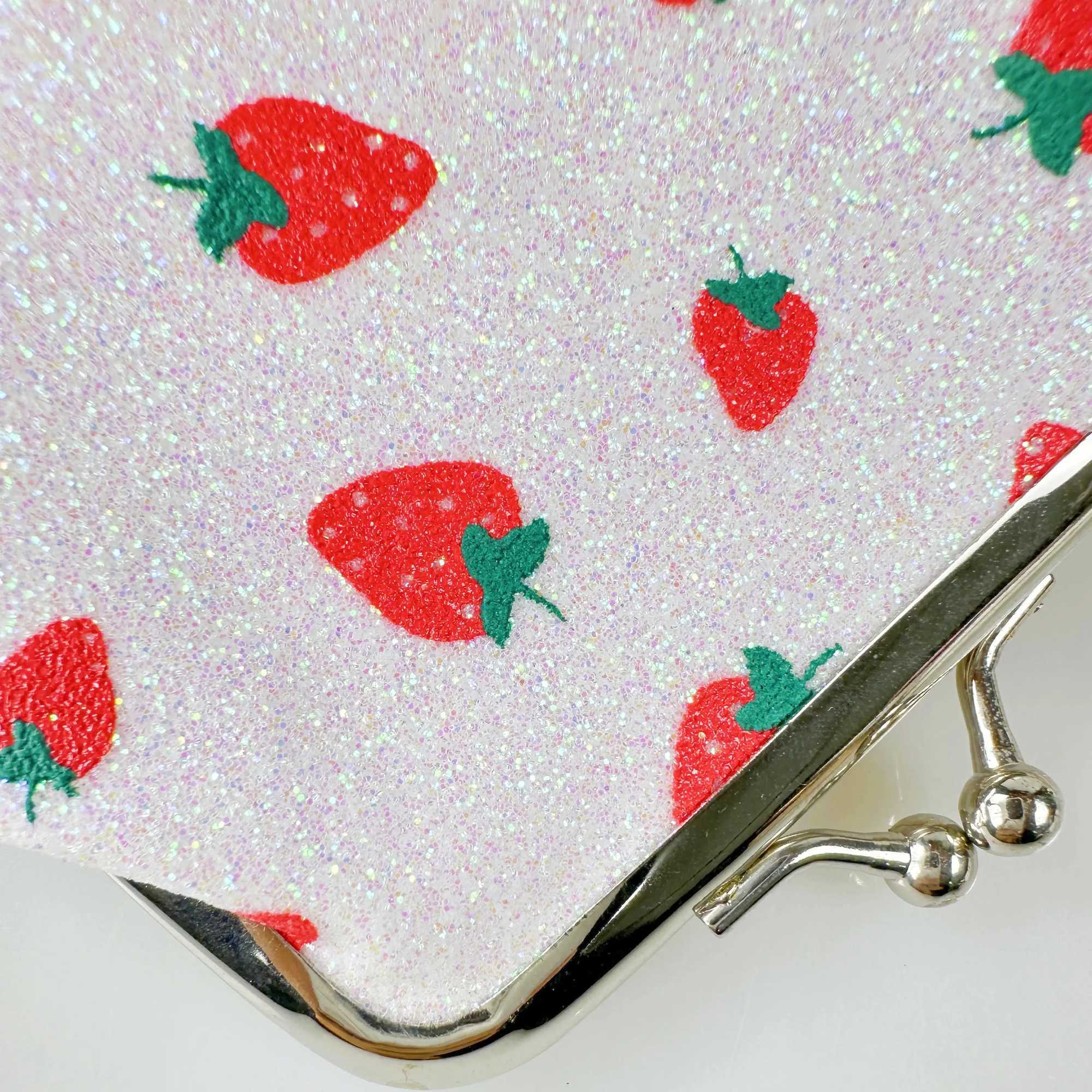 Strberry Printed Mini Coin Purse Clasp Small Bag Coin BagXJ241111