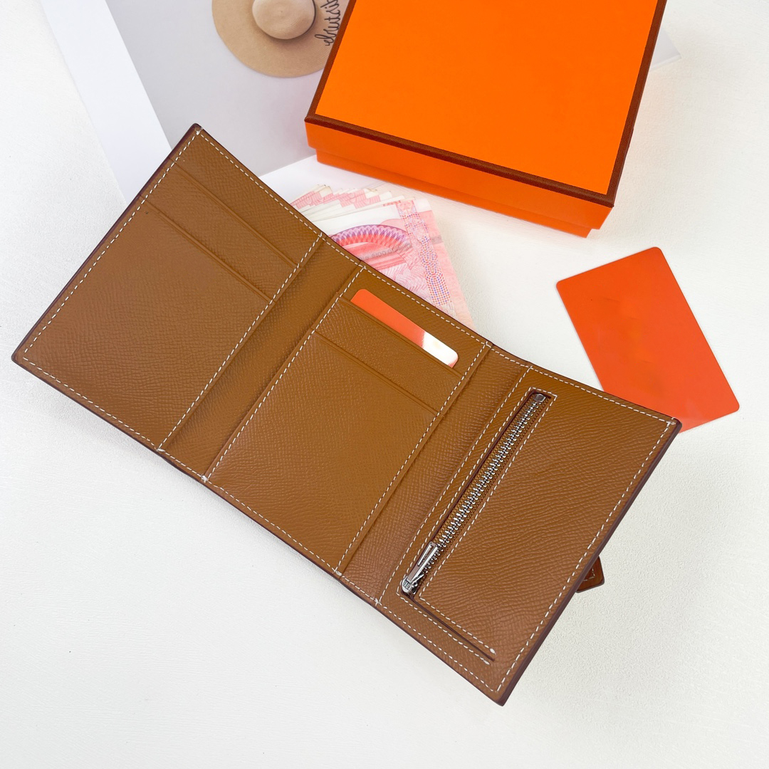 Short Wallets Business Card holders Designer Purse Passport Bags fashion cowhide Genuine leather wallet For lady woman Come with dust bag Serial Number and Box