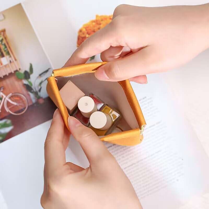 multi functional shrapnel makeup for women with automatic closure change lipstick data cable bag travel minimalist storage bag womens multifunctional 