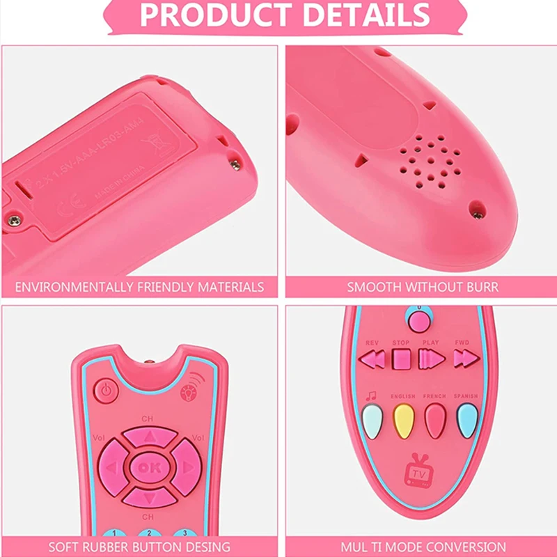 Music Mobile Phone 2025 TV Remote Control new Car Key Baby Early Educational Toys Electric Numbers English Learning Toys Gift For Newborn