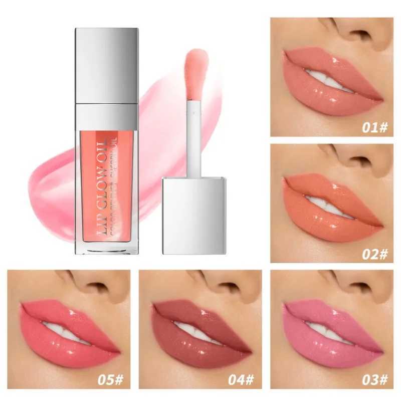 Crystal jelly moisturizing oil fat free waterproof makeup sexy lip color coloring lipstick luminous oil treatment makeup W241101