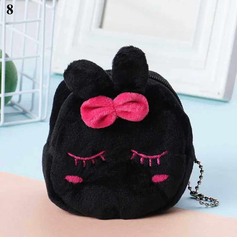 Women Coin Purse Carto Zipper Plush Coin Purse Pouch Purse Earphe Bag Wallet Bag Key Holder Bags For LadiesXJ241111