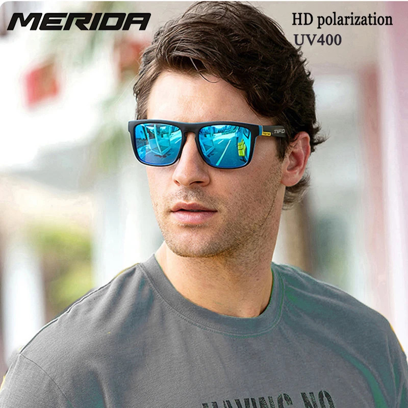Merida polarized sunglasses are suitable for mens and womens driving glasses fishing sunglasses UV400 golf bicycles MTB road bicycle glasses 241031