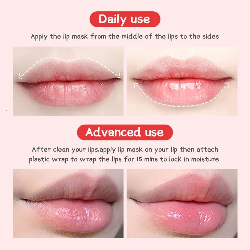LAIKOU Natural Extract lipstick Good Night Girls lipstick Strawberry Flavor Nutrition Protection Lip Care Sleep facial mask 18g 241031