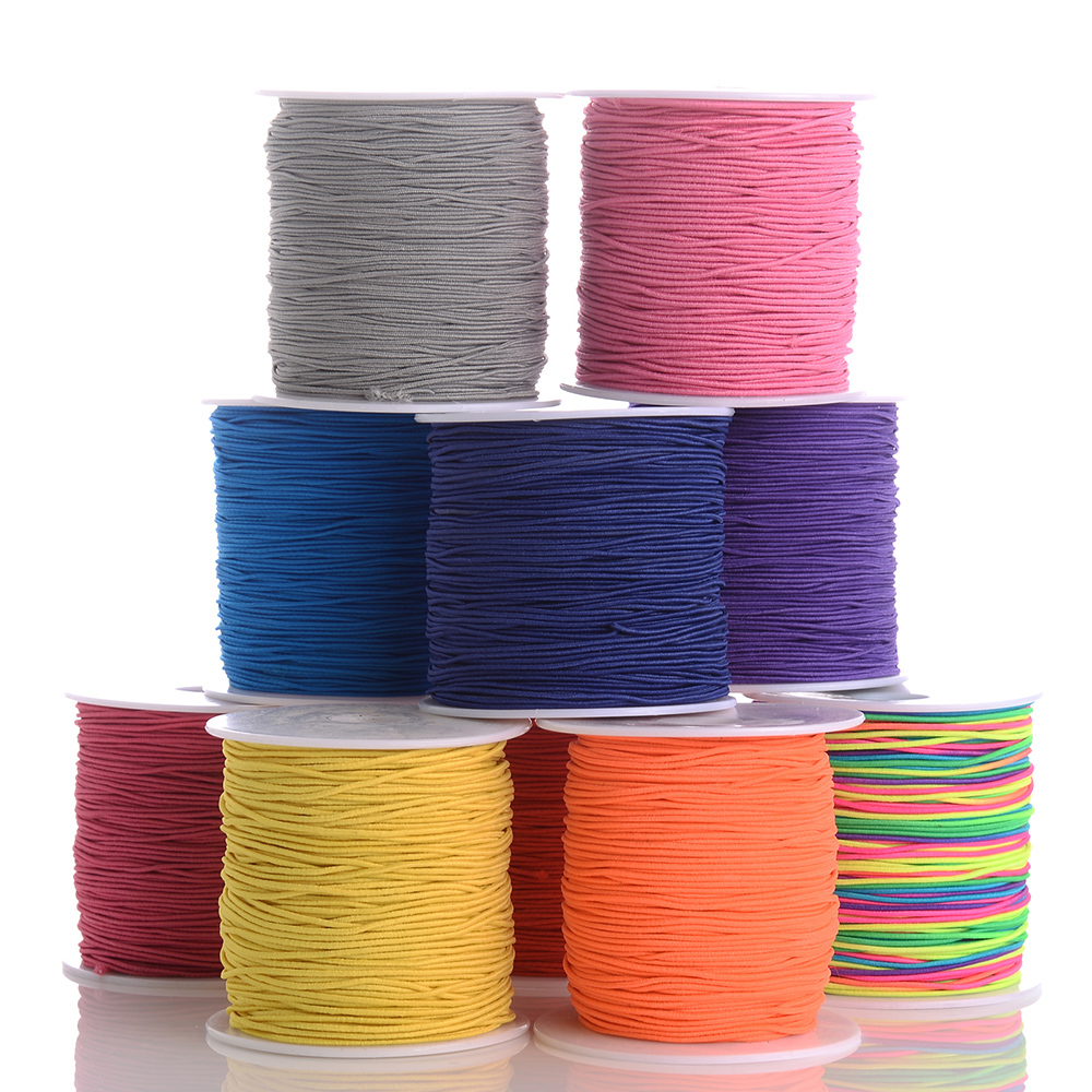 iYOE 100m/Roll 1mm Elastic Cord Thread Gradient Stretchy String For Jewelry Making Necklace Bracelet Diy Sewing Supplies