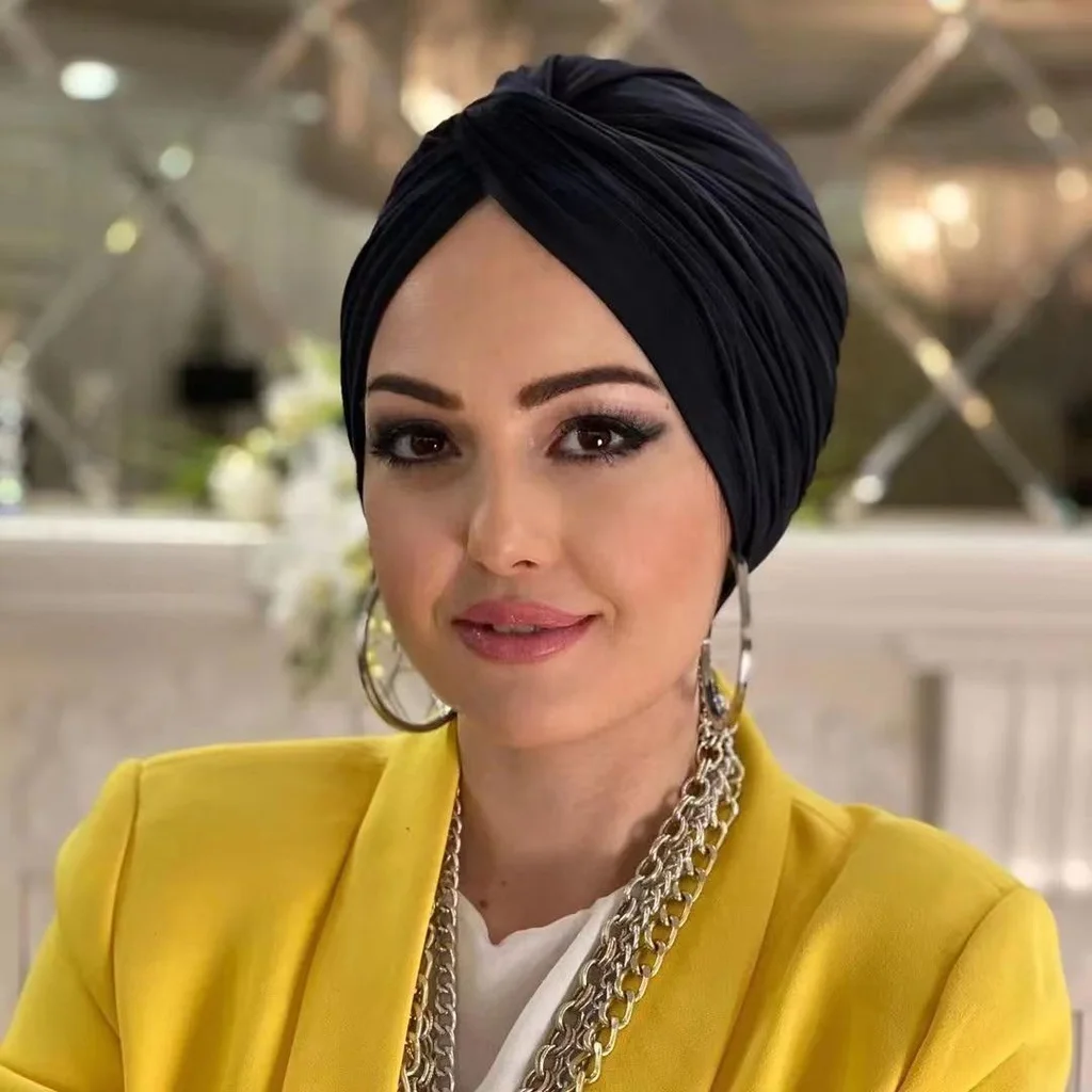Muslim White Hijab Cap Undercap Abaya Hijabs For Woman Islamic Abayas 2025 Jersey Instant Wrap Women Crinkle Arabic Modal new Silk Caps