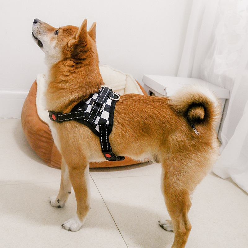 Dog Harness - Saddle Style Pet Strap Grip Vest with Adjustable Soft Padded Vest & Easy Control Handle for Medium,and Large Dogs