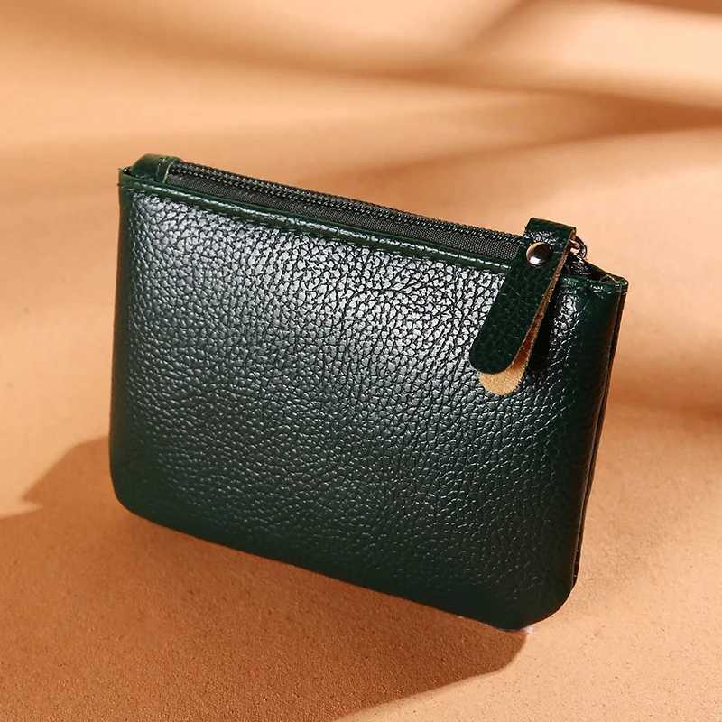 Vintage Coin Purse Women Mini Wallets Cluh With Zipper Keychain Small Coin Pouch Bag Female Pouch Key Card Holder WalletXJ241111