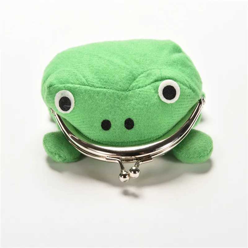 Velishy 1PC Cute Cosplay Hotsale Frog Wallet Anime Carto Wallet Coin Purse Manga Flannel Wallet BagXJ241111
