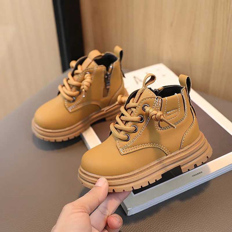 Childrens retro boots new autumn winter childrens non slip soft rubber outsole ankle boots boys and girls childrens casual shoes M241102
