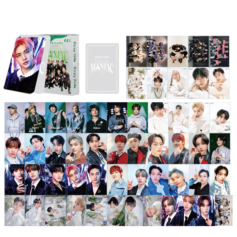 55Pcs/Set Kpop Photocards Stray Kids 2023 MANIAC Lomo 2025 New Album Cards Boys Straykids new Photo Card Postcard for Fans Collection
