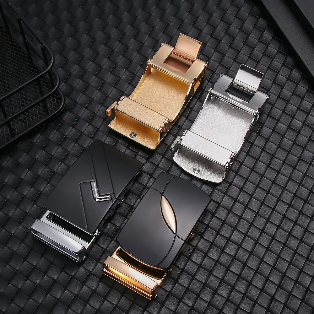 Men Belt Head Belt Buckle 2025 Leisure Belt Head Automatic Buckle Business Clothing Accessories new Suit for width 35mm Slide Belt Strap