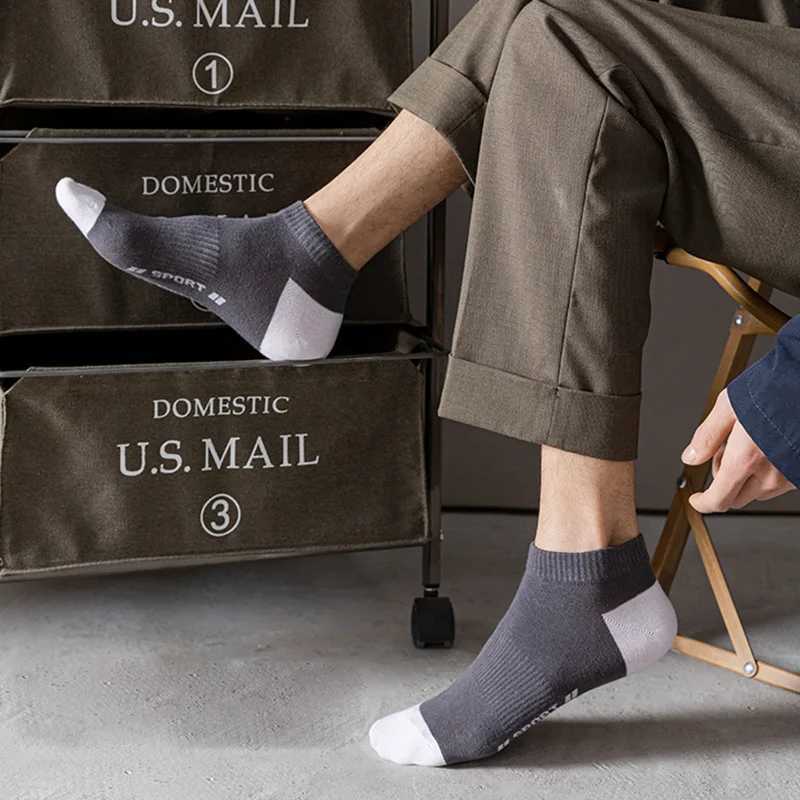 5 Pairs Mens Ankle Bright Color No Show Men Breathable Street Fashion Sport Invisible Travel Running LX241102