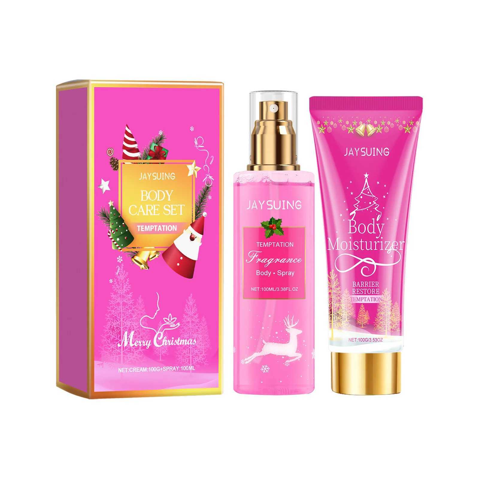 Perfume Set Womens Lasting perfume Rose perfume Body spray lotion Deodorant Attracts Mens Christmas GiftsW241102