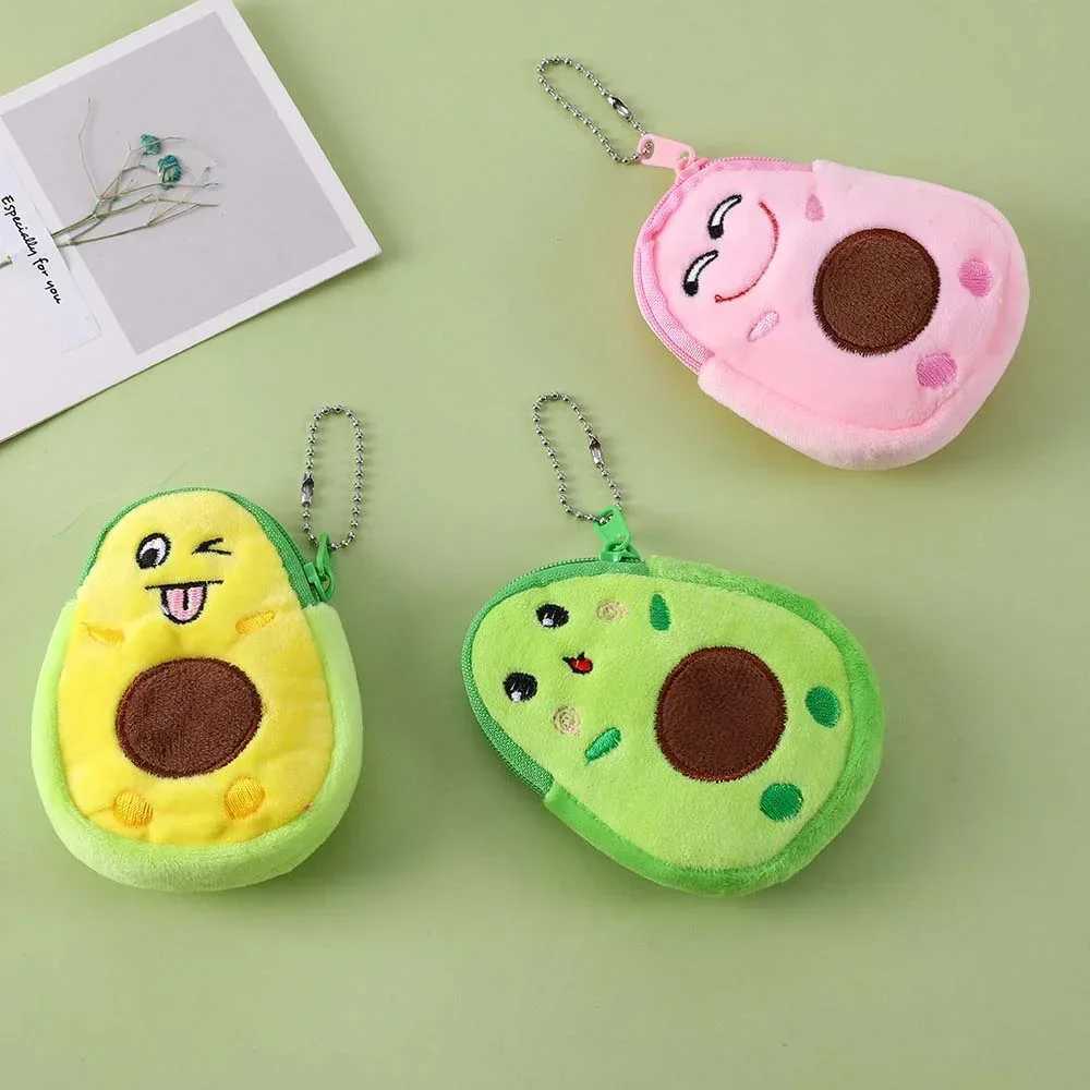 Cute Avocado Plush Purses Children Small Coin Purse Fi Kids Key Case Bag Mey Pouch for Women Boys Girls Gift Mini HandbagXJ241111