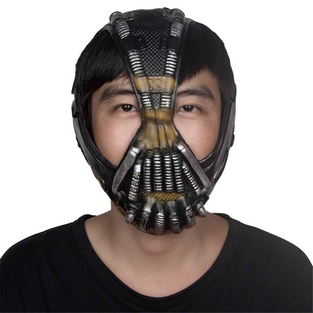 Bain Mask Cosplay Dark Knight Adult Size Helmet Halloween Party Cosplay Horror Prop Movie Horror Mask Y241101