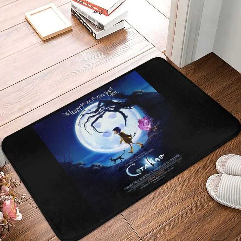Halloween Horror Movie Coraline Doormat Non-Slip Entrance Kitchen Bath Door Floor Mat Living Room Rug Carpet Footpad 40x60cmXJ241101