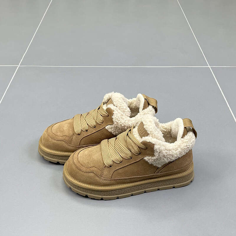 Designer Outdoor Sneakers Sports Platform Running Wool Sheepskin Winter Shoes Breathable Athleisure Runners Trainers Mens Women free Shipping