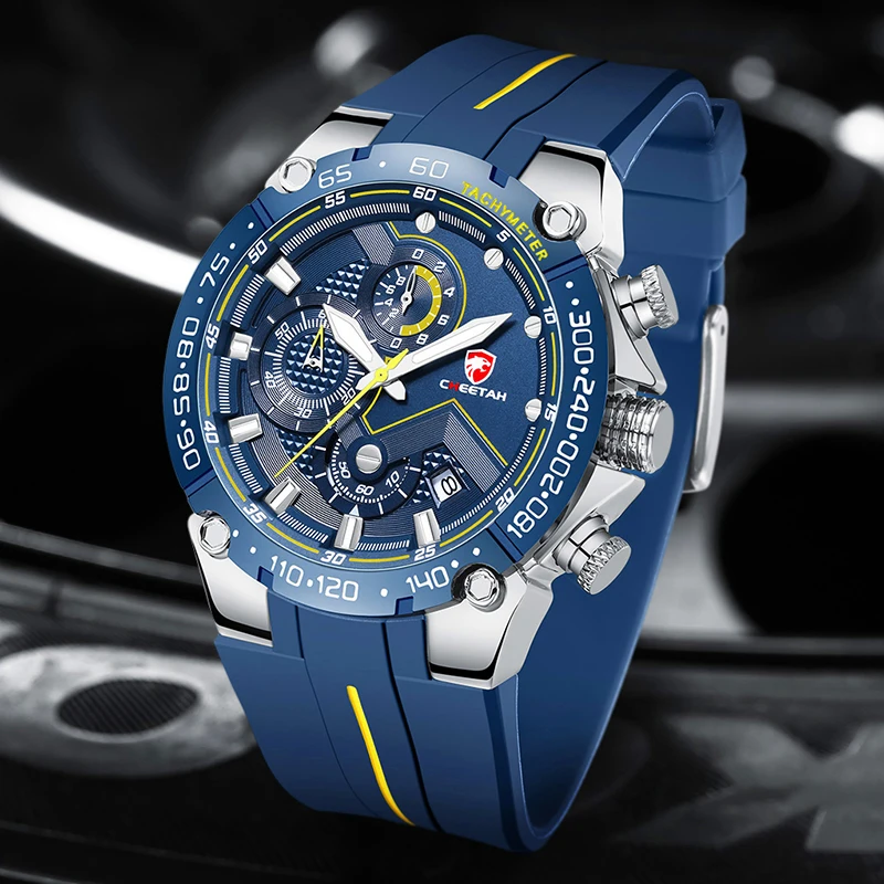 CHEETAH New Watches Mens Brand Big Dial Watch Men Waterproof Quartz Wristwatch Sports new Chronograph Clock 2025 Relogio Masculino