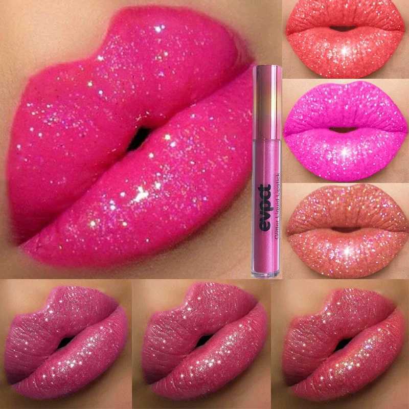 15 color sexy shimmer diamond glitter lip gloss matte liquid lipstick durable waterproof pearl velvet lip gloss lipstick W241101