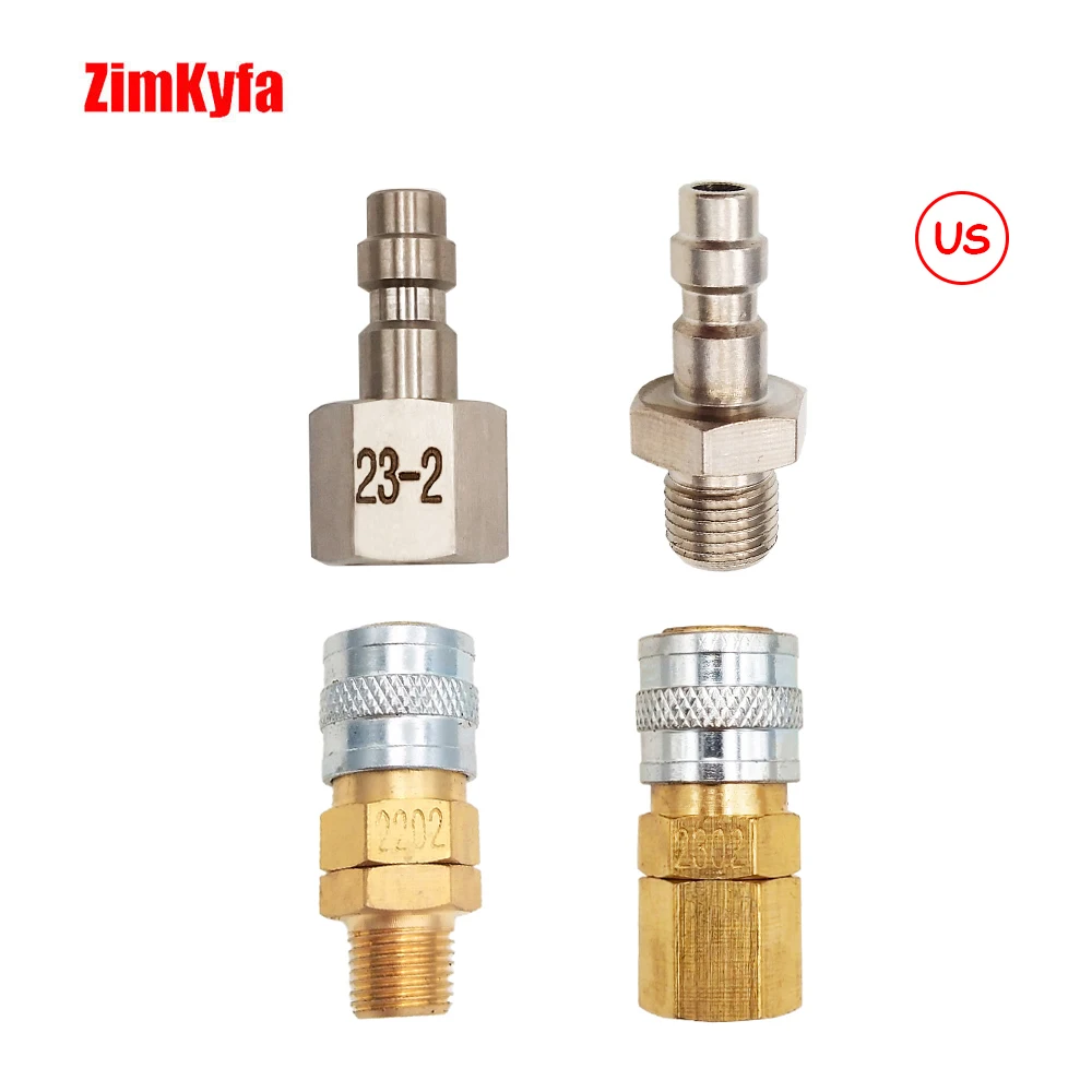 HPA Foster US Quick Disconnect Air Release,Female Coupler Male Plug Marui KJW/WE KSC/KWA For Magazine Taps Valve Adapters