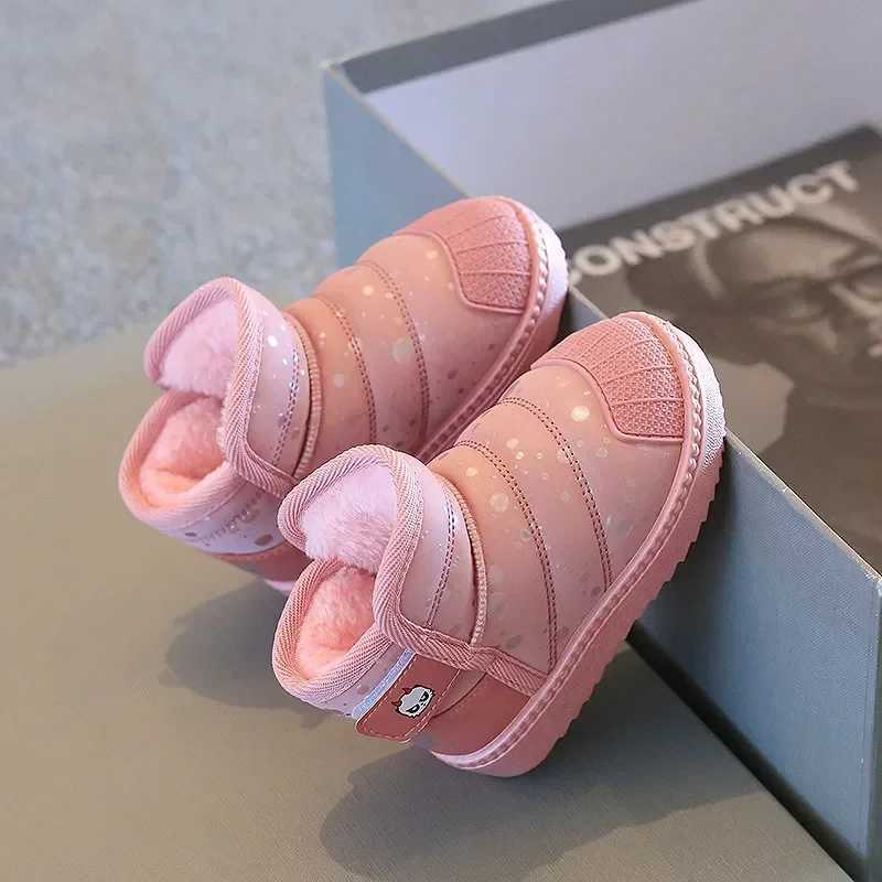 Winter new childrens cotton shoes boys aprons waterproof and warm snow boots childrens fashionable and casual new shoes M241102
