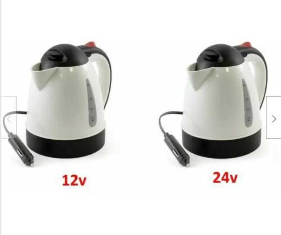 12V 24V car electric kettle 1L large capacity portable travel water boiler car travel coffee heating teapot Y241102