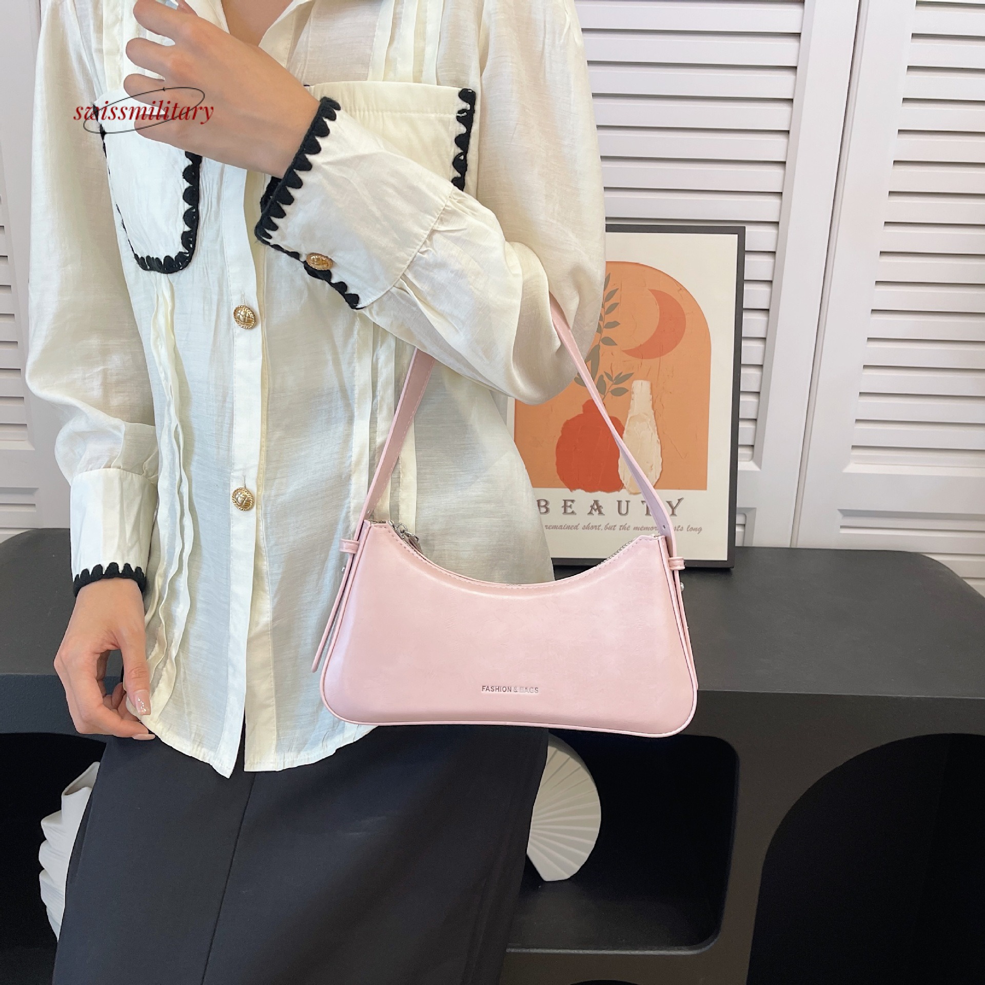 New Summer Versatile Saddle Fashion Style Single Shoulder Underarm 2024 Commuter Women's Bag #25 swissmilitary