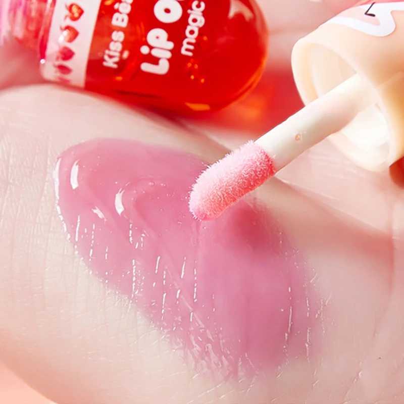1 piece of temperature color changing lip gloss moisturizing wet peach liquid lipstick mini cute makeup lip gloss cosmetics W241101
