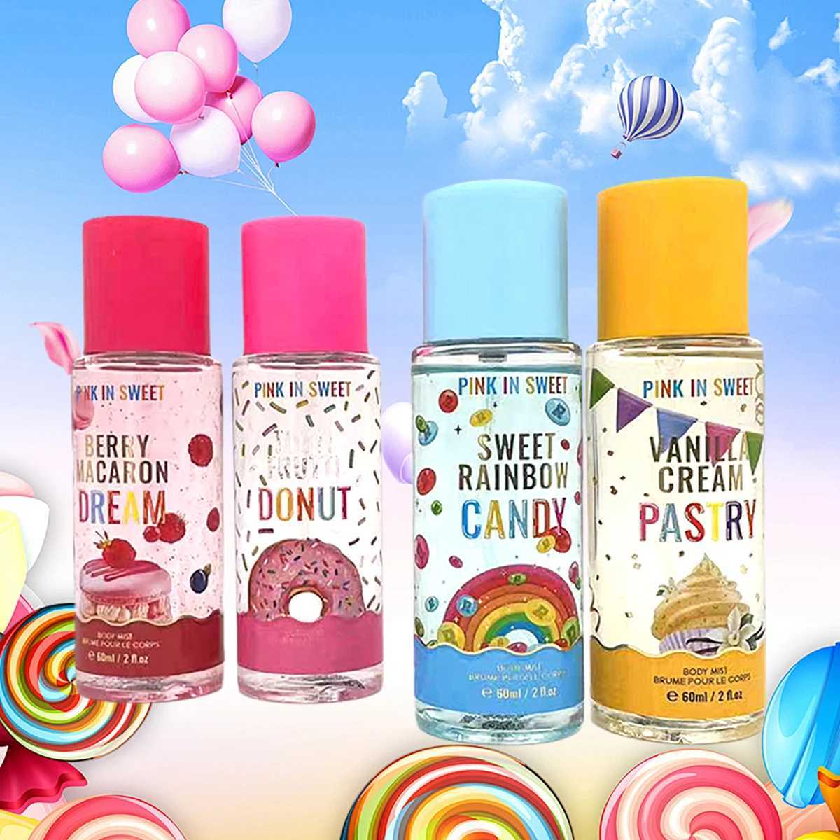 4-Piece Gift Set Womens Sweet spray - Long lasting fragrance for dating - Womens perfume -4 60ml/4 2fl.ozW241102