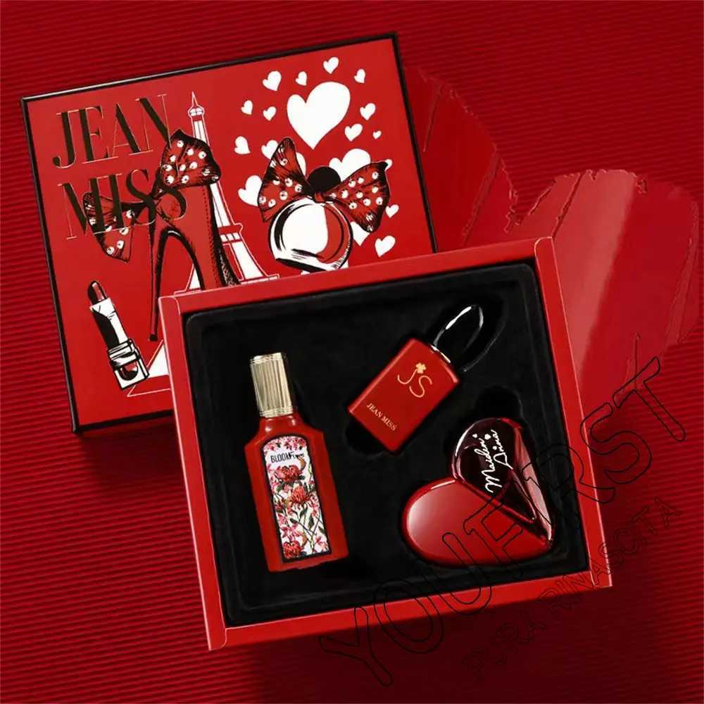 Brand perfume female gift box 110ml three piece set durable perfume floral pheromone perfume cologne perfumeW241102