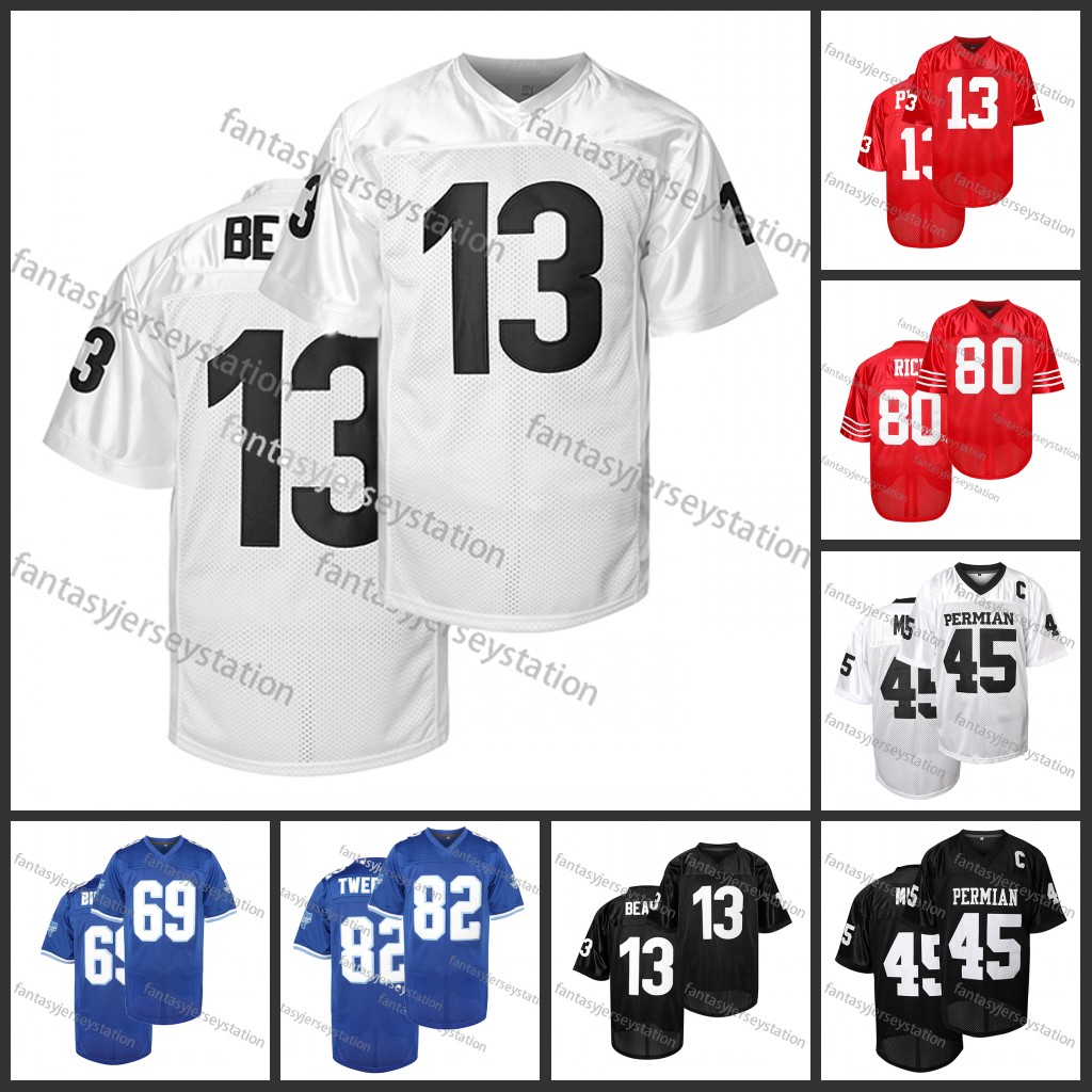Men's # 13 Classic Vintage Embroidery Breathable Training American Football Jersey, Men's Summer Outdoor Sports Shirt Chrismas Day