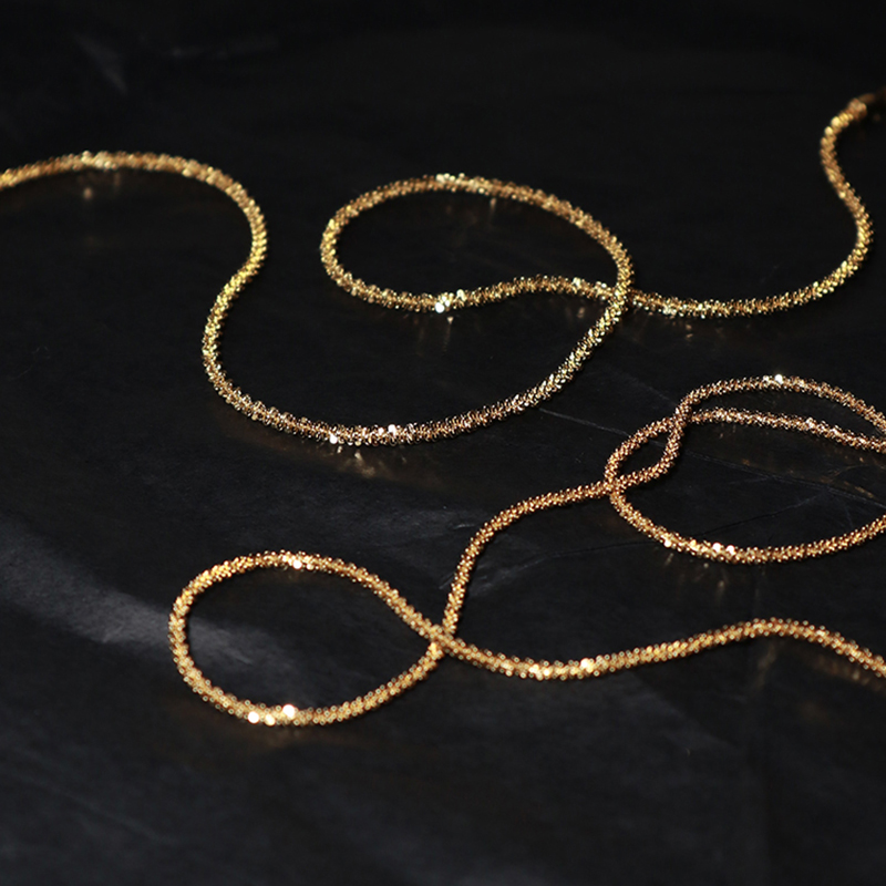 Luxury Gold Silver Color Shiny Glossy Chain Necklace for Women Elegant Chokers Necklace Birthday Party Jewelry Collares Mujer