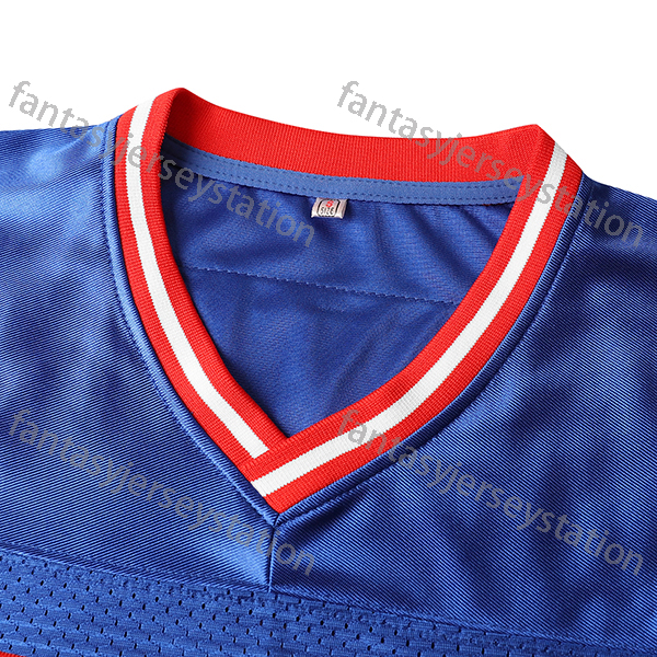 #56 Embroidery Men's Short Sleeve Loose V-neck American Football Jersey, Outdoor Rugby Jersey For Team Training
