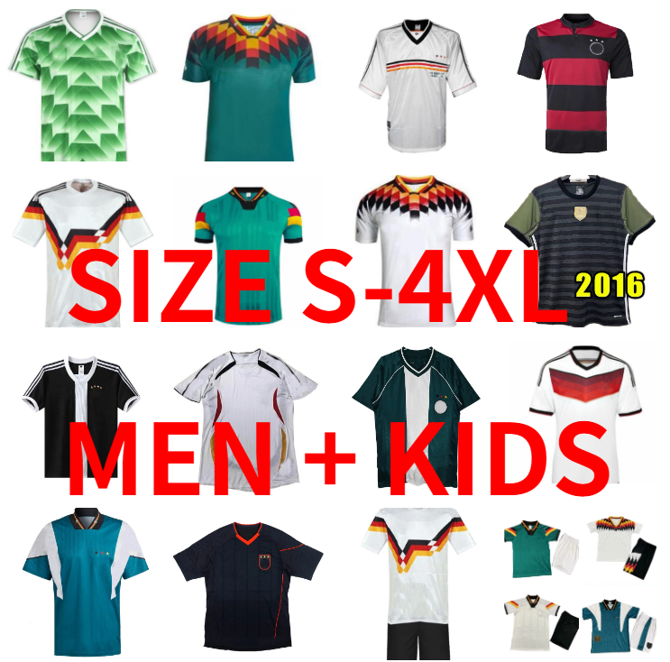 1990 1992 1994 1996 1998 Germany Retro Soccer Jerseys 2004 2010 2014 2016 2018 MULLER KLINSMANN Matthias KALKBRENNER SCHWEINSTEIGER BALLACK fooball shirt JERSEY