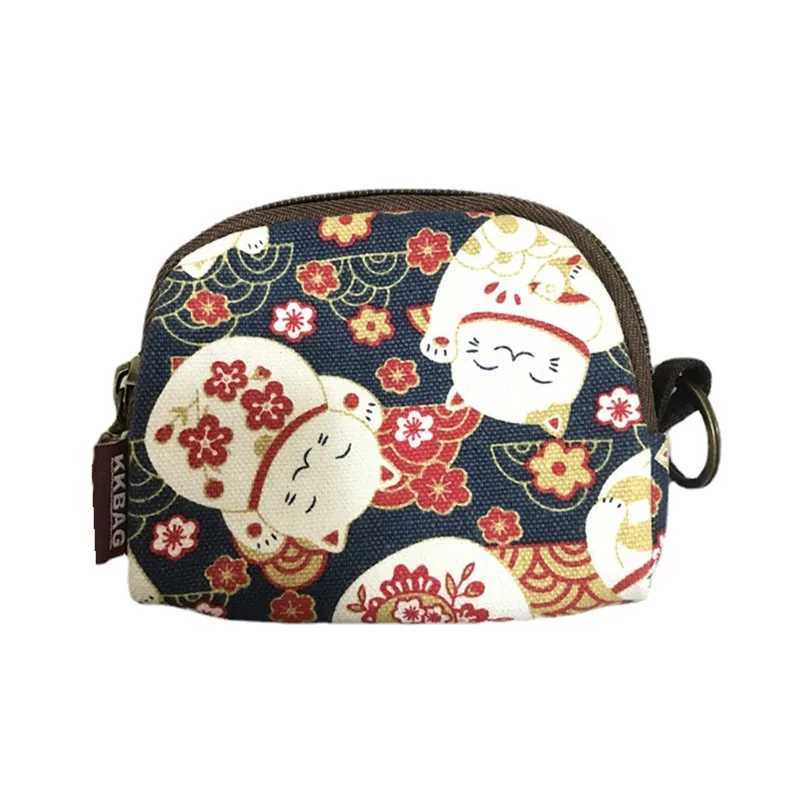 2024 Mini Bag Short Wallet Women Coin Purses Student Fi Zipper Canvas Small Purse Girls Carto Key Wallets Cute BagsXJ241111